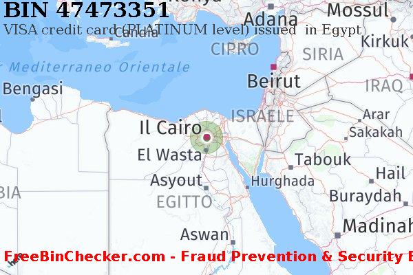 47473351 VISA credit Egypt EG Lista BIN