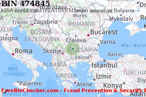 474845 VISA credit Bulgaria BG Lista BIN