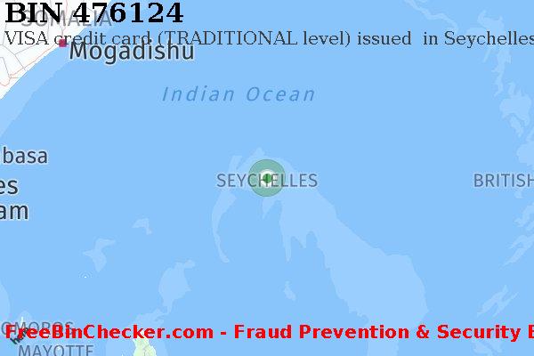 476124 VISA credit Seychelles SC BIN List