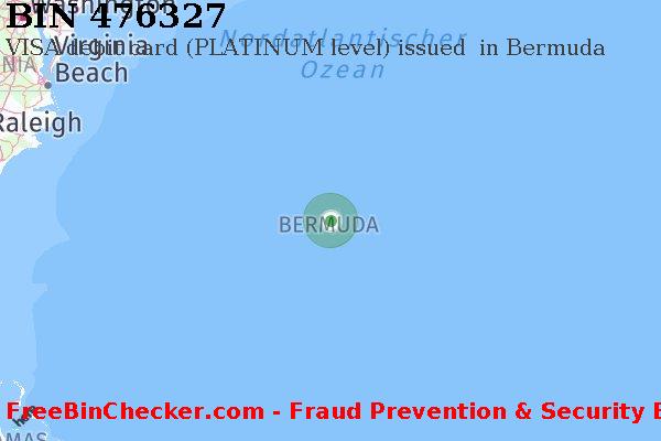 476327 VISA debit Bermuda BM BIN-Liste