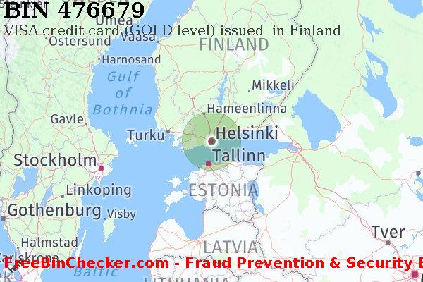 476679 VISA credit Finland FI BIN List