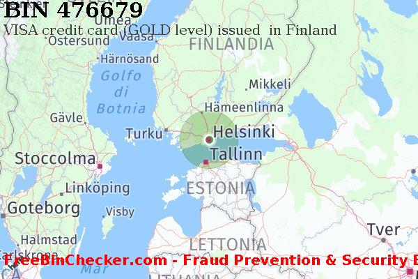 476679 VISA credit Finland FI Lista BIN