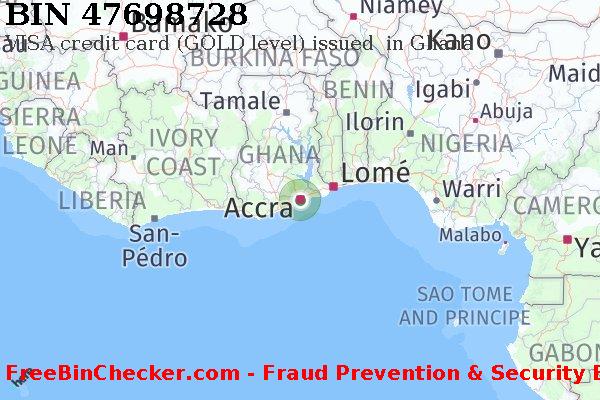 47698728 VISA credit Ghana GH BIN List