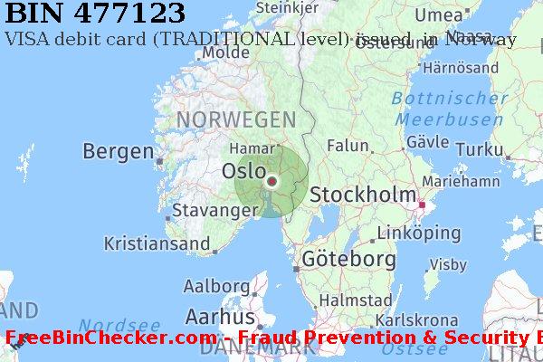 477123 VISA debit Norway NO BIN-Liste