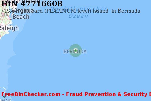 47716608 VISA credit Bermuda BM BIN-Liste