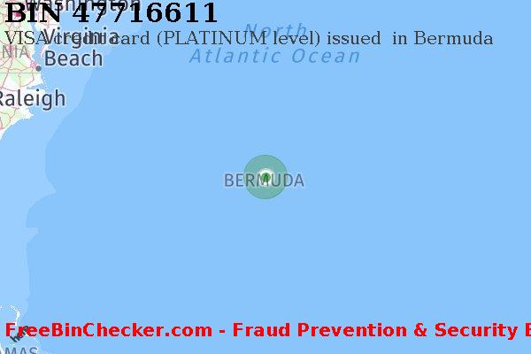 47716611 VISA credit Bermuda BM BIN 목록