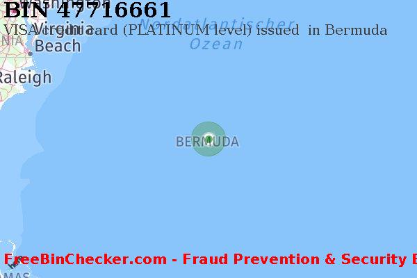 47716661 VISA credit Bermuda BM BIN-Liste
