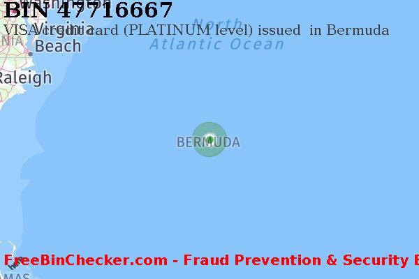 47716667 VISA credit Bermuda BM Lista de BIN