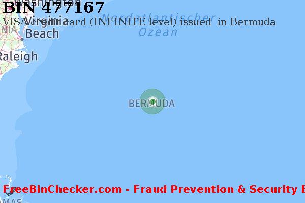 477167 VISA credit Bermuda BM BIN-Liste