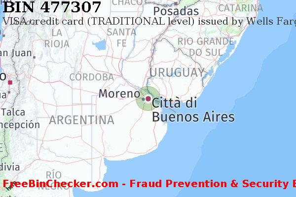 477307 VISA credit Argentina AR Lista BIN