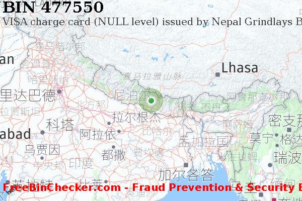 477550 VISA charge Nepal NP BIN列表