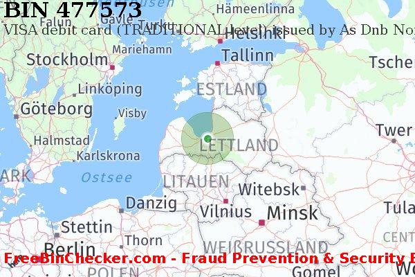 477573 VISA debit Latvia LV BIN-Liste