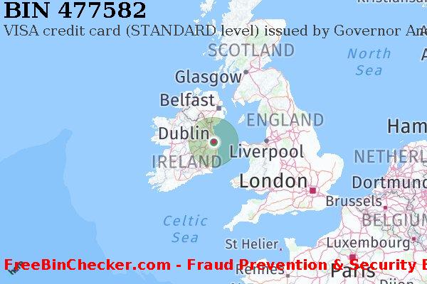 477582 VISA credit Ireland IE Lista de BIN