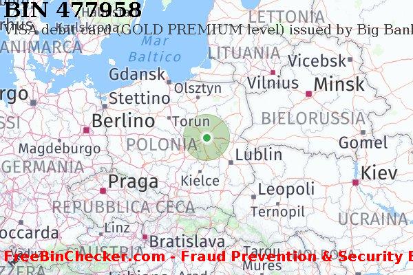 477958 VISA debit Poland PL Lista BIN