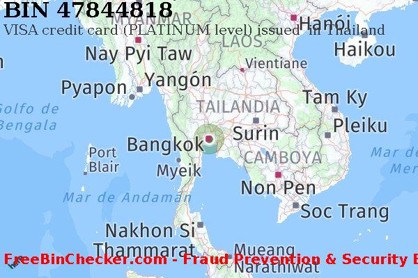 47844818 VISA credit Thailand TH Lista de BIN