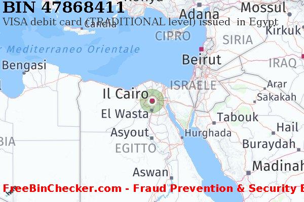 47868411 VISA debit Egypt EG Lista BIN