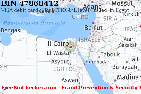 47868412 VISA debit Egypt EG Lista BIN