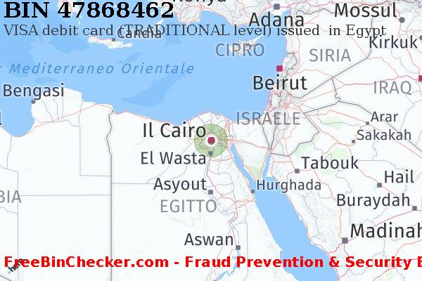 47868462 VISA debit Egypt EG Lista BIN