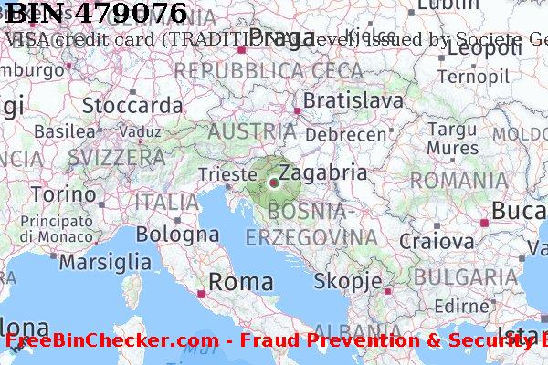 479076 VISA credit Croatia HR Lista BIN