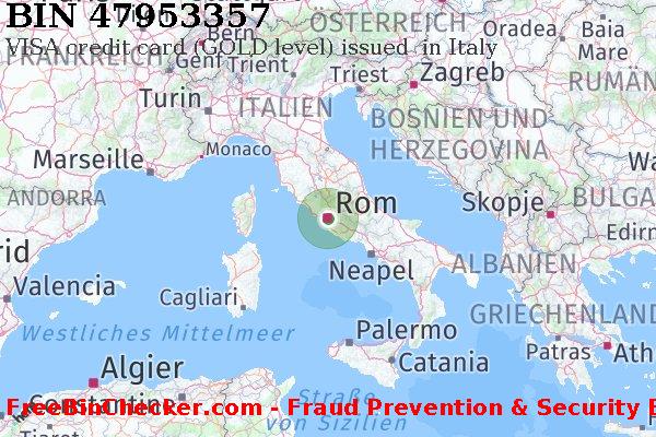 47953357 VISA credit Italy IT BIN-Liste