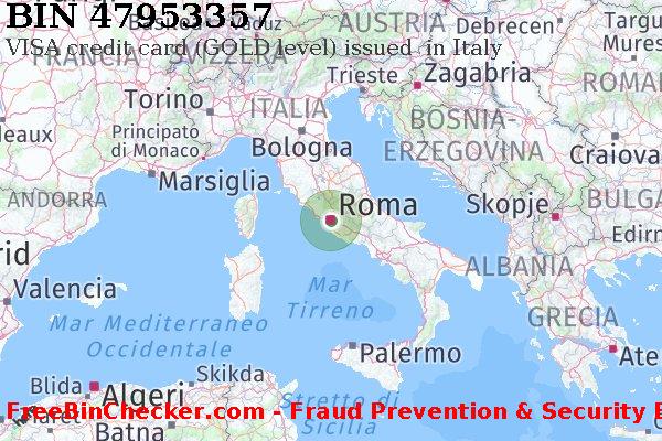 47953357 VISA credit Italy IT Lista BIN