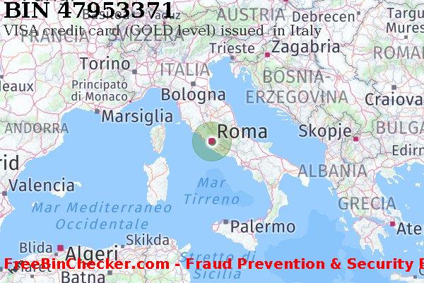 47953371 VISA credit Italy IT Lista BIN