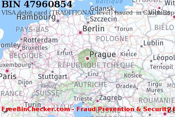 47960854 VISA debit Czech Republic CZ BIN Liste 