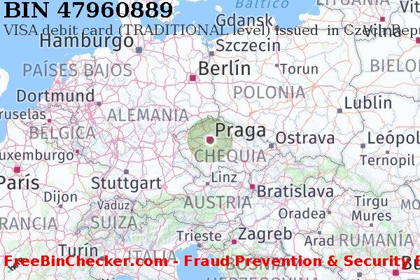 47960889 VISA debit Czech Republic CZ Lista de BIN