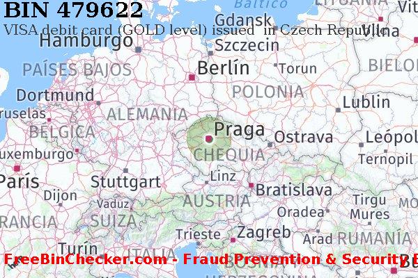 479622 VISA debit Czech Republic CZ Lista de BIN