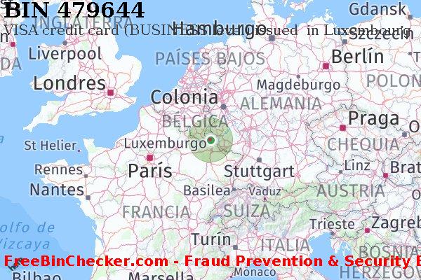 479644 VISA credit Luxembourg LU Lista de BIN
