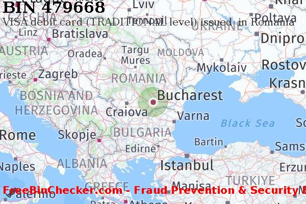 479668 VISA debit Romania RO बिन सूची
