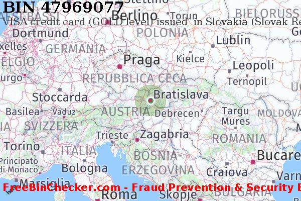 47969077 VISA credit Slovakia (Slovak Republic) SK Lista BIN