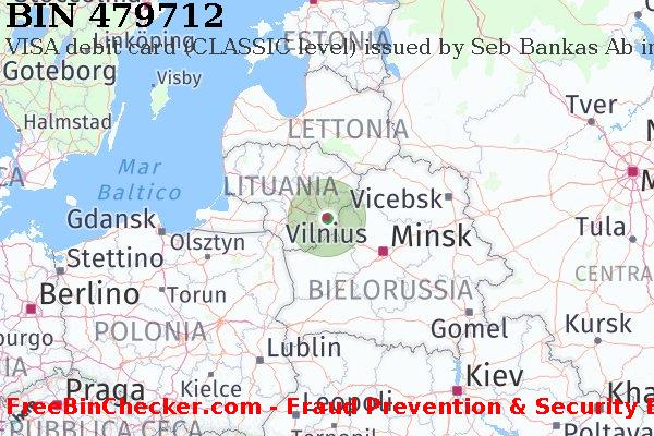 479712 VISA debit Lithuania LT Lista BIN