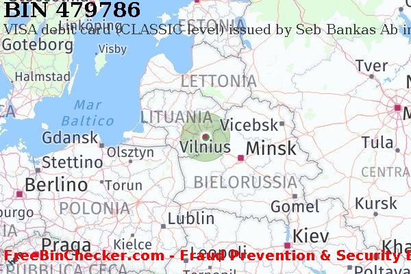 479786 VISA debit Lithuania LT Lista BIN