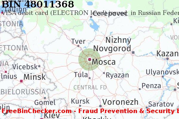 48011368 VISA debit Russian Federation RU Lista BIN