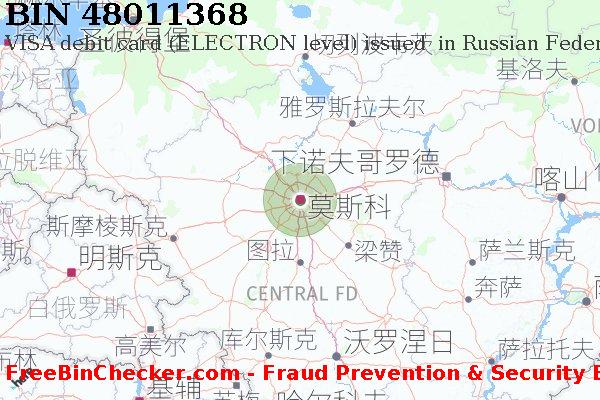48011368 VISA debit Russian Federation RU BIN列表