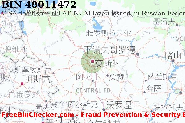 48011472 VISA debit Russian Federation RU BIN列表