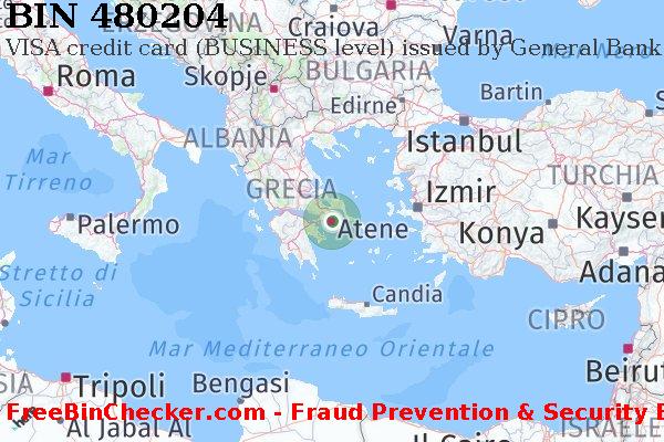 480204 VISA credit Greece GR Lista BIN
