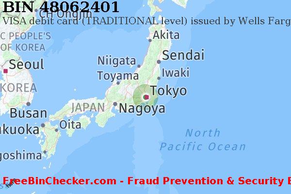 48062401 VISA debit Japan JP BIN List