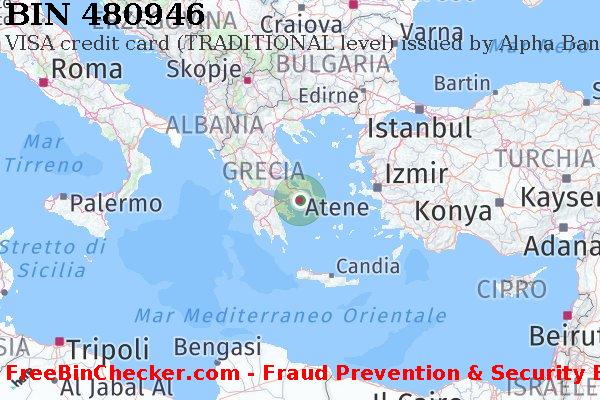 480946 VISA credit Greece GR Lista BIN