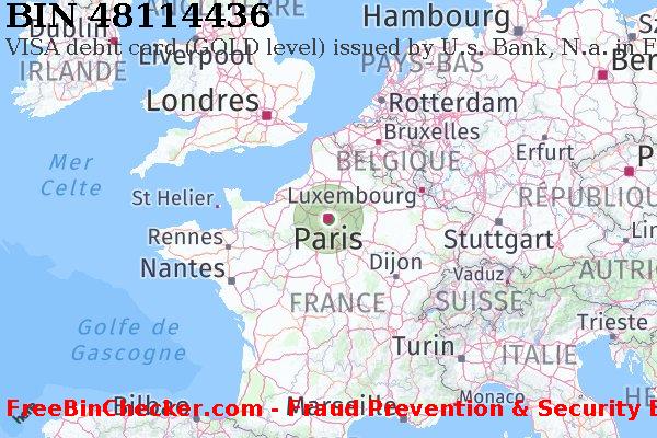 48114436 VISA debit France FR BIN Liste 