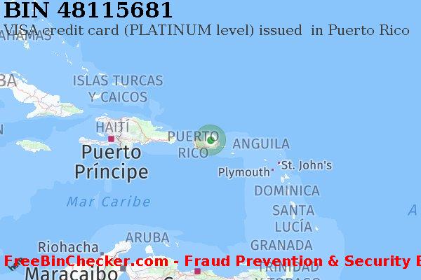 48115681 VISA credit Puerto Rico PR Lista de BIN