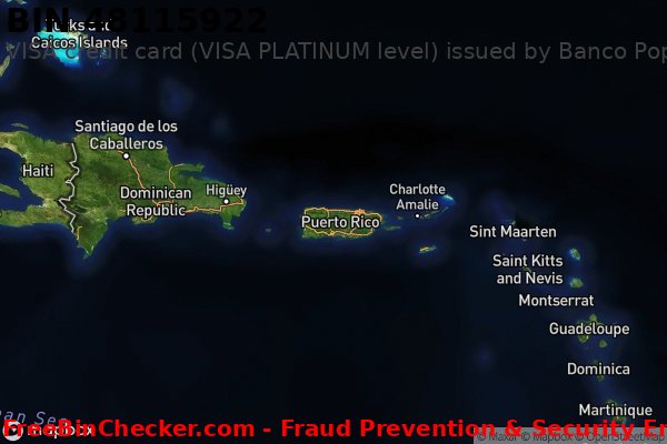 48115922 VISA credit Puerto Rico PR BIN List