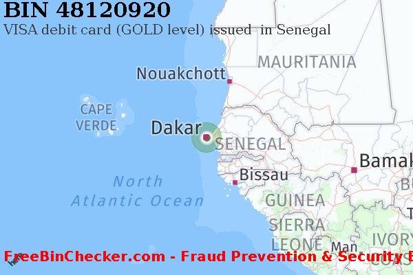 48120920 VISA debit Senegal SN BIN List