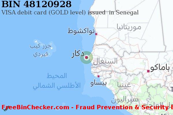 48120928 VISA debit Senegal SN قائمة BIN