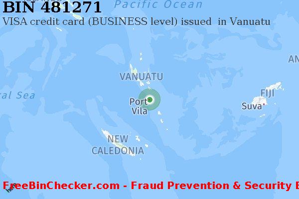 481271 VISA credit Vanuatu VU BIN List