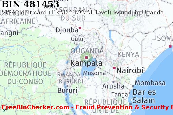 481453 VISA debit Uganda UG BIN Liste 