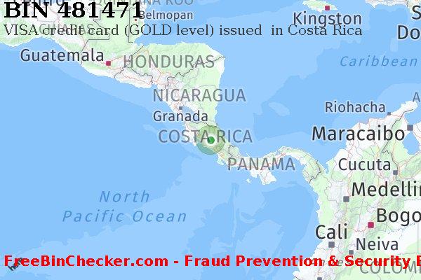 481471 VISA credit Costa Rica CR BIN List