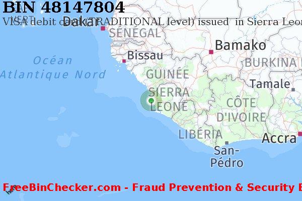 48147804 VISA debit Sierra Leone SL BIN Liste 