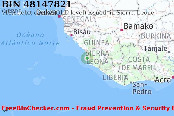 48147821 VISA debit Sierra Leone SL Lista de BIN
